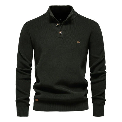 MaisonNox®| Herenpullover met knoopdesign