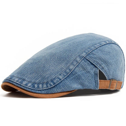 maisonnox® | Premium Denim Flat Cap (tijdelijk 1+1 gratis)