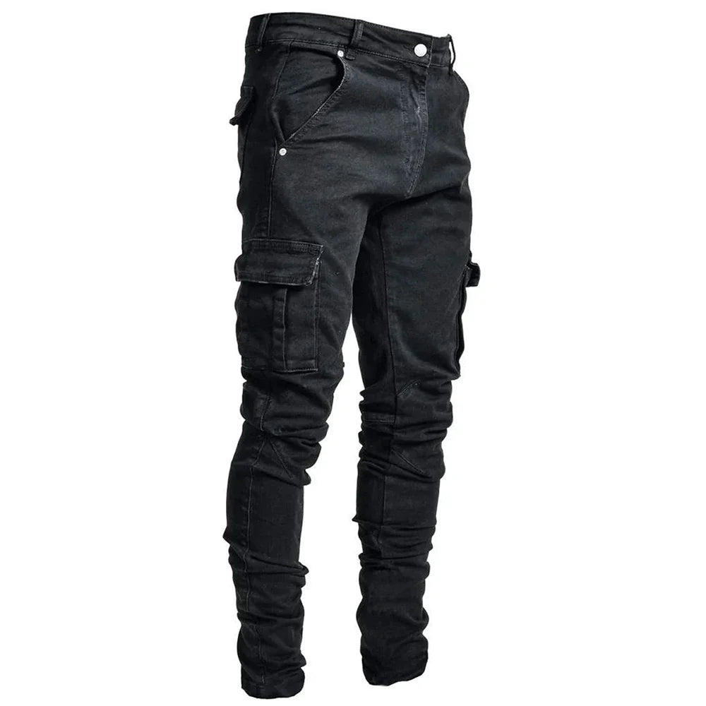 MaisonNox® | Cargo Street Elastic Jeans