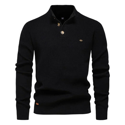 MaisonNox®| Herenpullover met knoopdesign