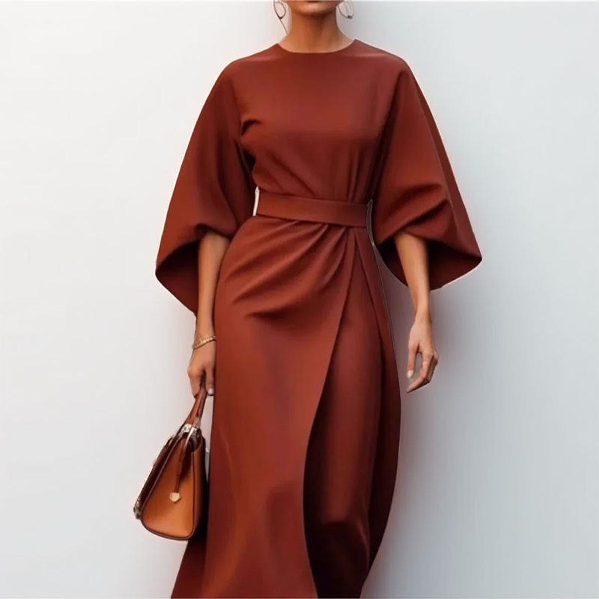 maisonnox® | Maxi-jurk met kimonomouwen