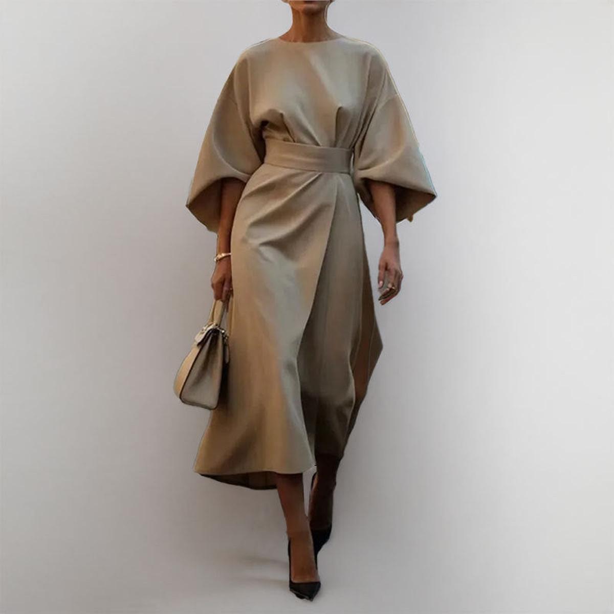 maisonnox® | Maxi-jurk met kimonomouwen