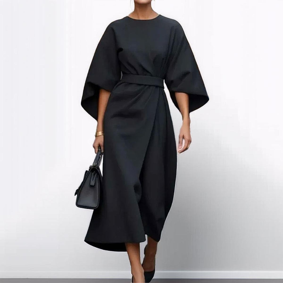 maisonnox® | Maxi-jurk met kimonomouwen