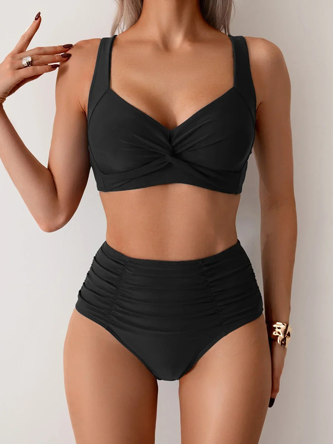 MaisonNox® | Bikini Bandeau Model met Buikcontrole en Elegante Strandstijl