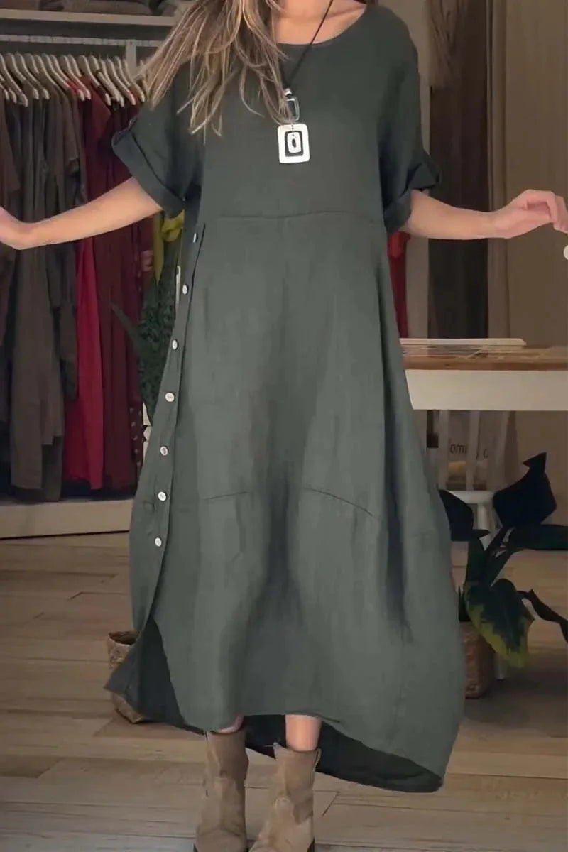 MaisonNox® | Elegante en Casual Jurk met Knopen
