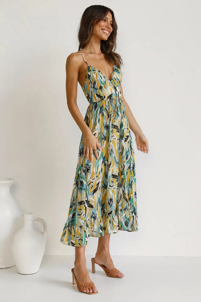 MaisonNox® | Gedrukt Zomerjurk met Frisse Comfort en Zonnige Stijl voor Vrije Dagen