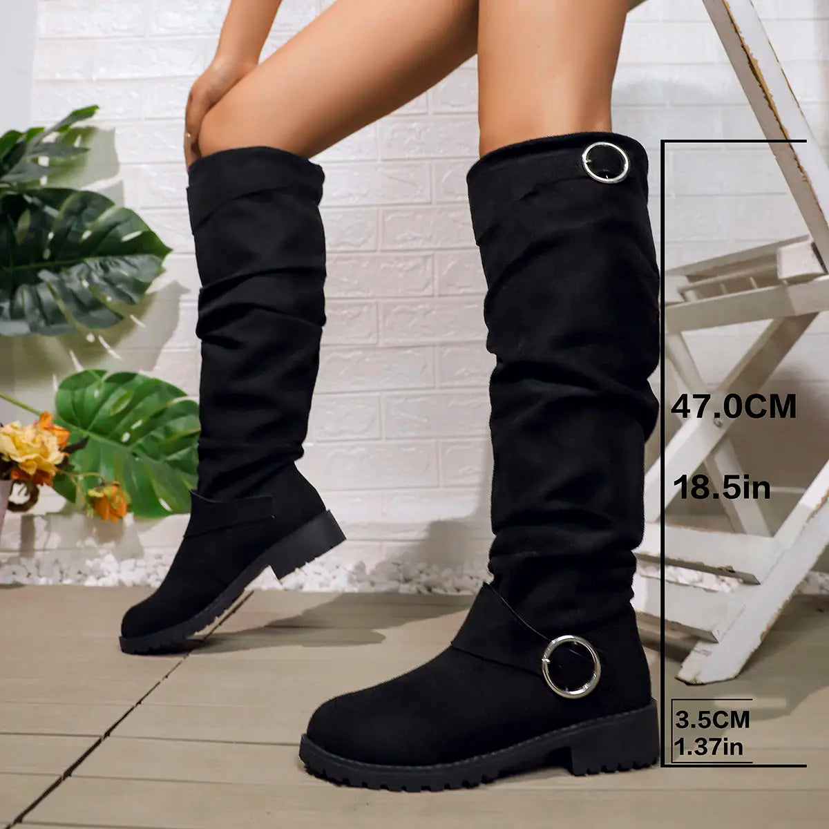 MaisonNox® | Kniehoge Laarzen