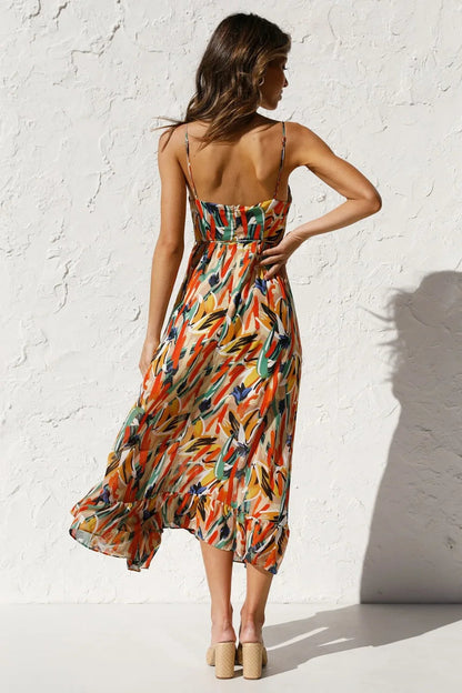 MaisonNox® | Gedrukt Zomerjurk met Frisse Comfort en Zonnige Stijl voor Vrije Dagen