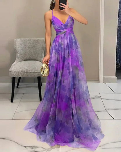 maisonnox® | Betoverende maxi-jurk met bloemenprint