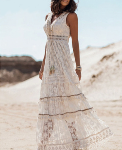 maisonnox® | Boho Maxi Jurk Met Elegante Pasvorm