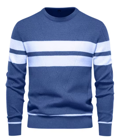MaisonNox®| Stijlvolle herenpullover met visgraatpatroon