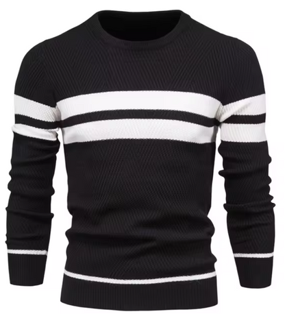 MaisonNox®| Stijlvolle herenpullover met visgraatpatroon