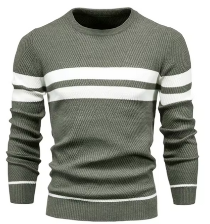 MaisonNox®| Stijlvolle herenpullover met visgraatpatroon