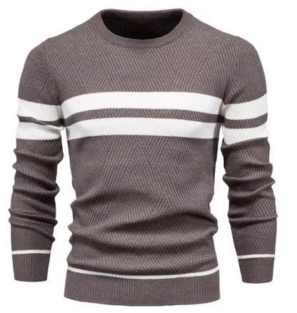 MaisonNox®| Stijlvolle herenpullover met visgraatpatroon