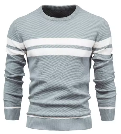 MaisonNox®| Stijlvolle herenpullover met visgraatpatroon
