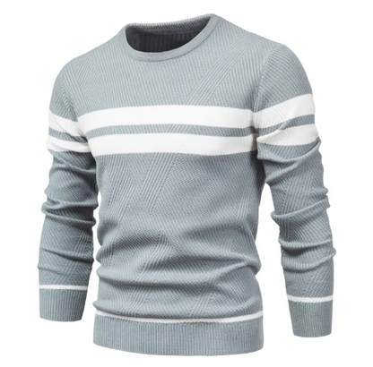 MaisonNox®| Stijlvolle herenpullover met visgraatpatroon