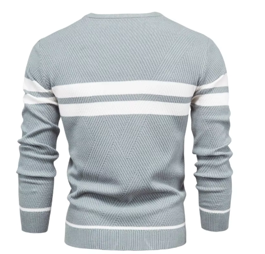 MaisonNox®| Stijlvolle herenpullover met visgraatpatroon