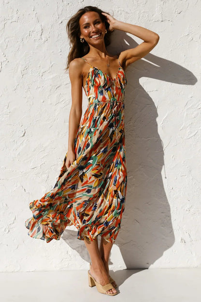 MaisonNox® | Gedrukt Zomerjurk met Frisse Comfort en Zonnige Stijl voor Vrije Dagen