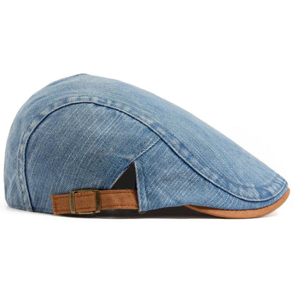 maisonnox® | Premium Denim Flat Cap (tijdelijk 1+1 gratis)