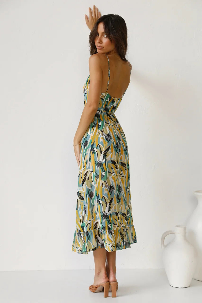 MaisonNox® | Gedrukt Zomerjurk met Frisse Comfort en Zonnige Stijl voor Vrije Dagen