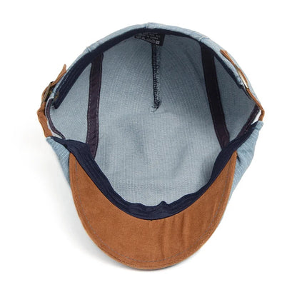 maisonnox® | Premium Denim Flat Cap (tijdelijk 1+1 gratis)