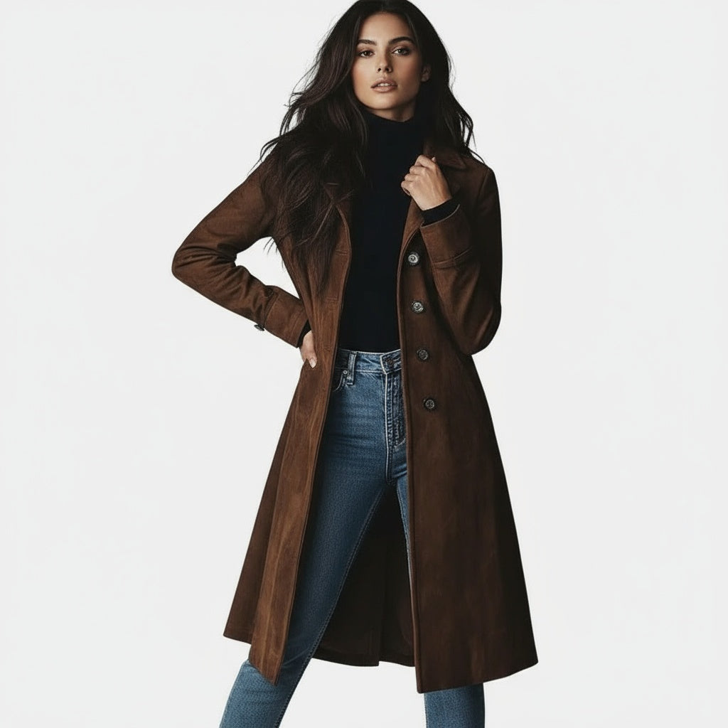 MaisonNox® | Lange Jas met Tijdloze Elegantie en Comfort voor Dag en Stad