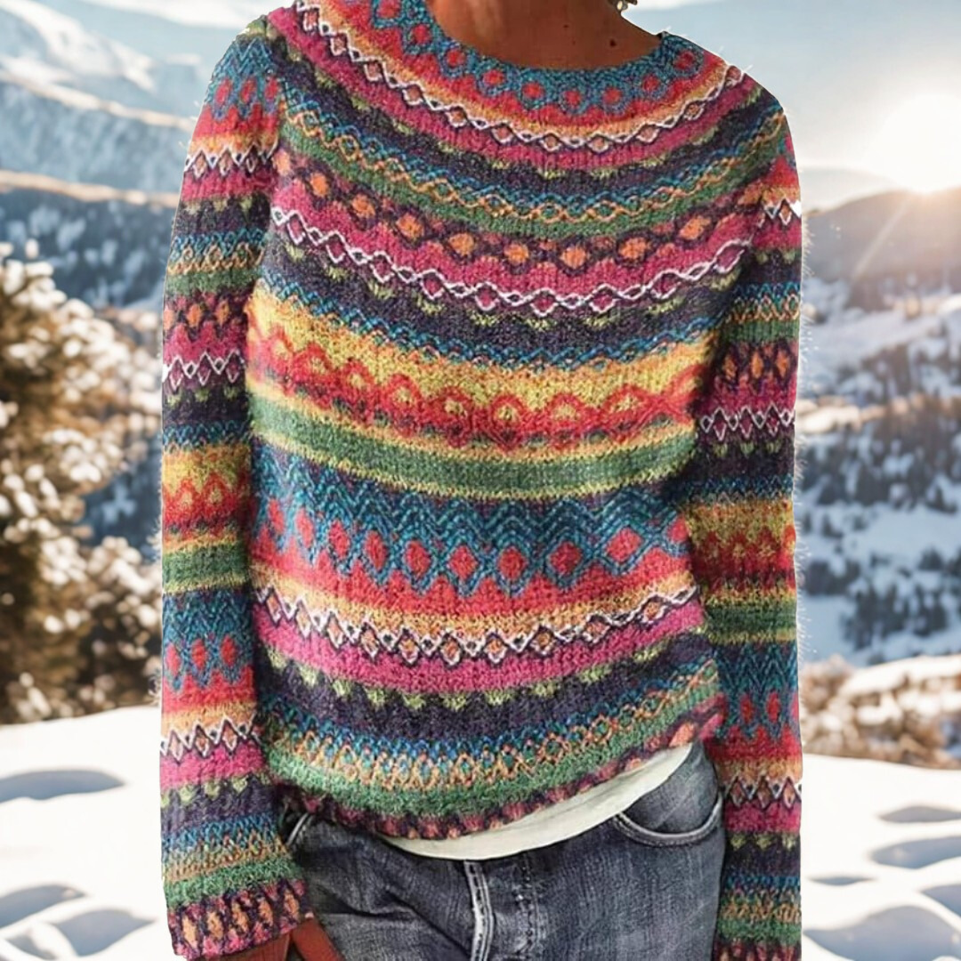MaisonNox®– Wintertrui met tijdloos Scandinavisch patroon