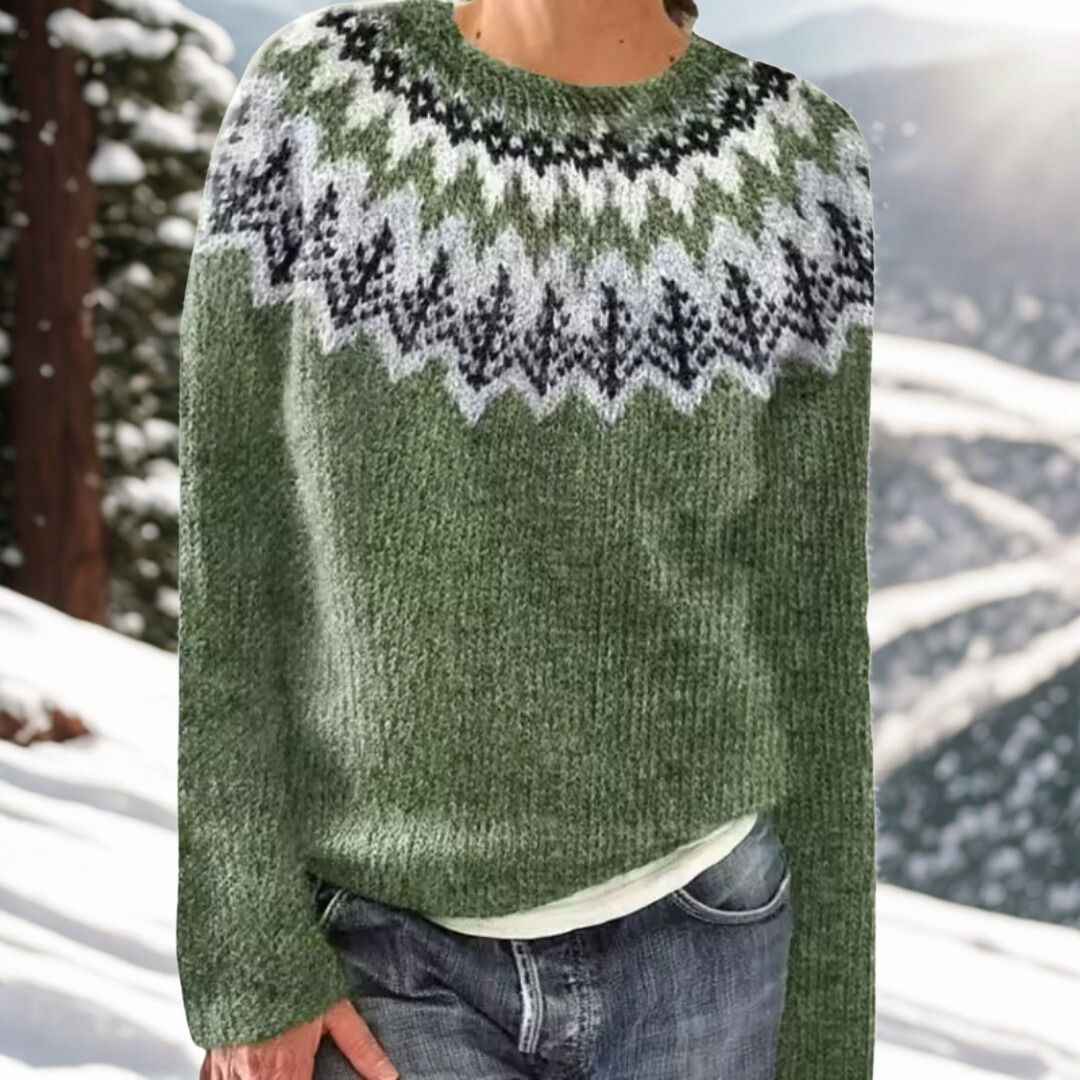 MaisonNox®– Warme trui met klassieke winterdetails