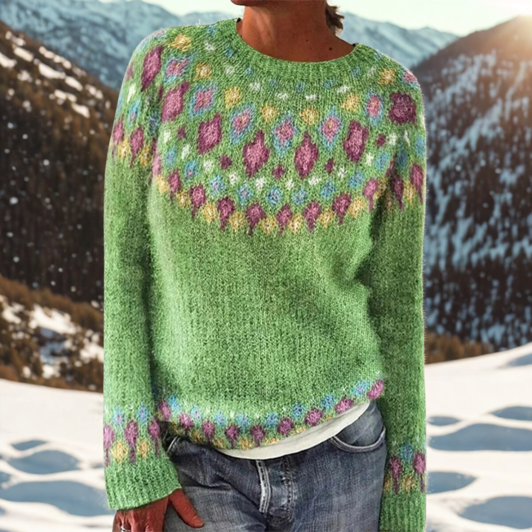 MaisonNox®– Wintertrui met tijdloos Scandinavisch patroon