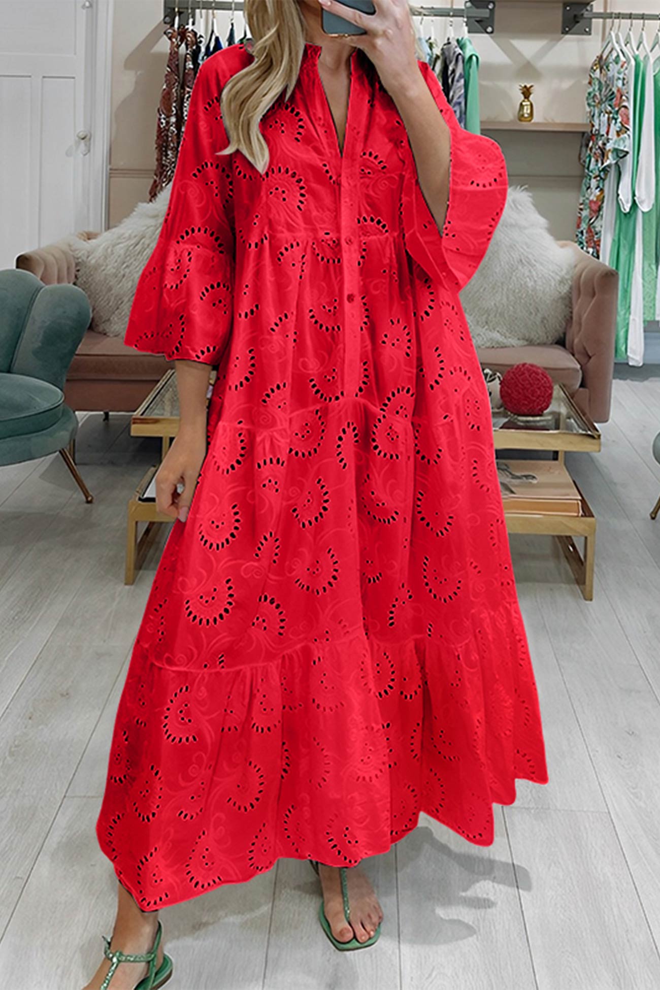 MaisonNox® | Lange jurk met elegante stijl en dagelijks comfort voor de zomer en informele gelegenheden