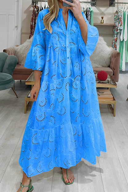 MaisonNox® | Lange jurk met elegante stijl en dagelijks comfort voor de zomer en informele gelegenheden