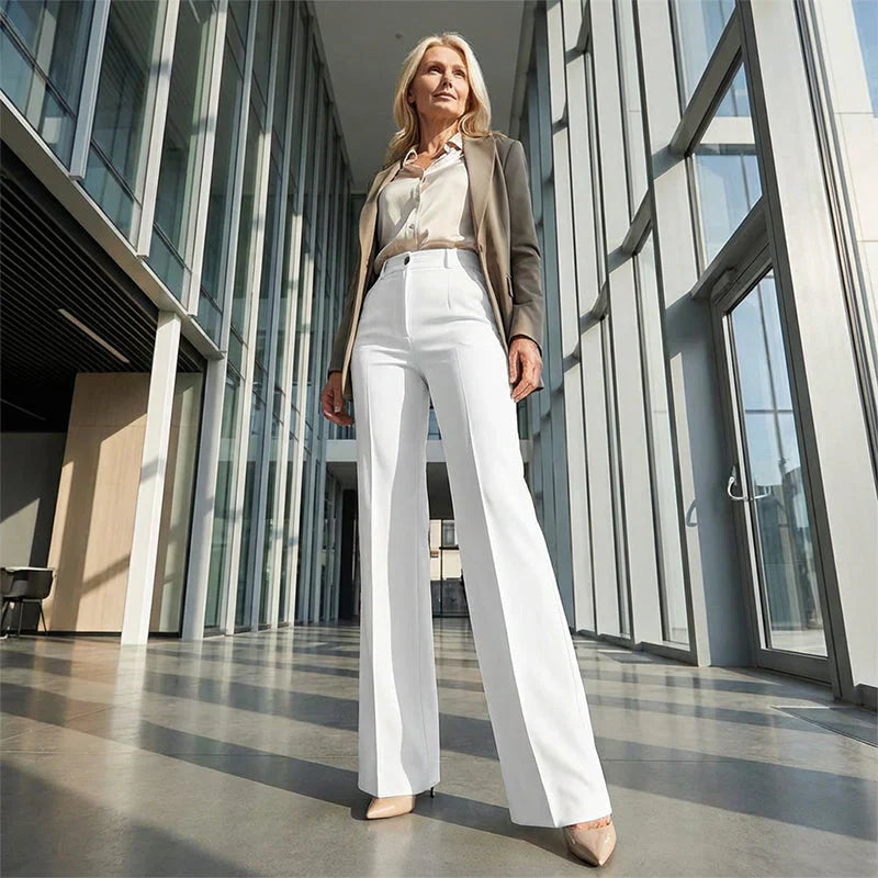 MaisonNox® | Chic hoge taillebroek met flatterende pasvorm voor werk en elegante momenten