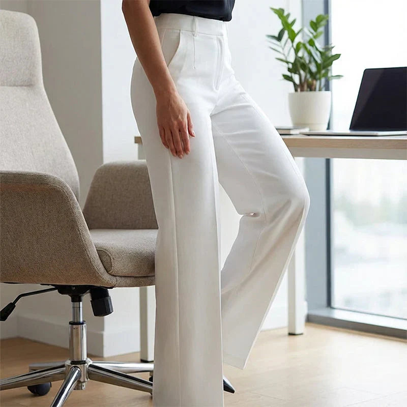 MaisonNox® | Chic hoge taillebroek met flatterende pasvorm voor werk en elegante momenten