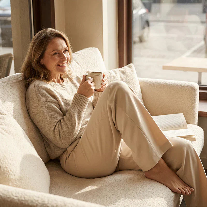 MaisonNox® | Chic hoge taillebroek met flatterende pasvorm voor werk en elegante momenten