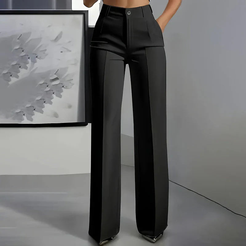 MaisonNox® | Chic hoge taillebroek met flatterende pasvorm voor werk en elegante momenten