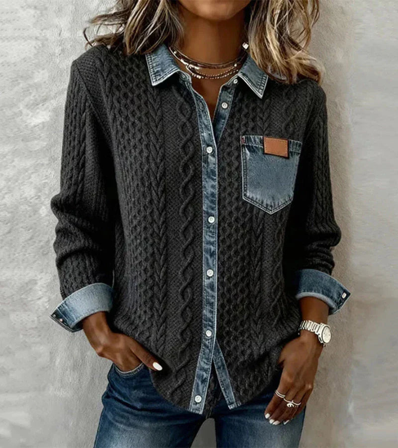 MaisonNox® | Gebreide Top met Warm Comfort en Tijdloze Chic voor Elke Dag
