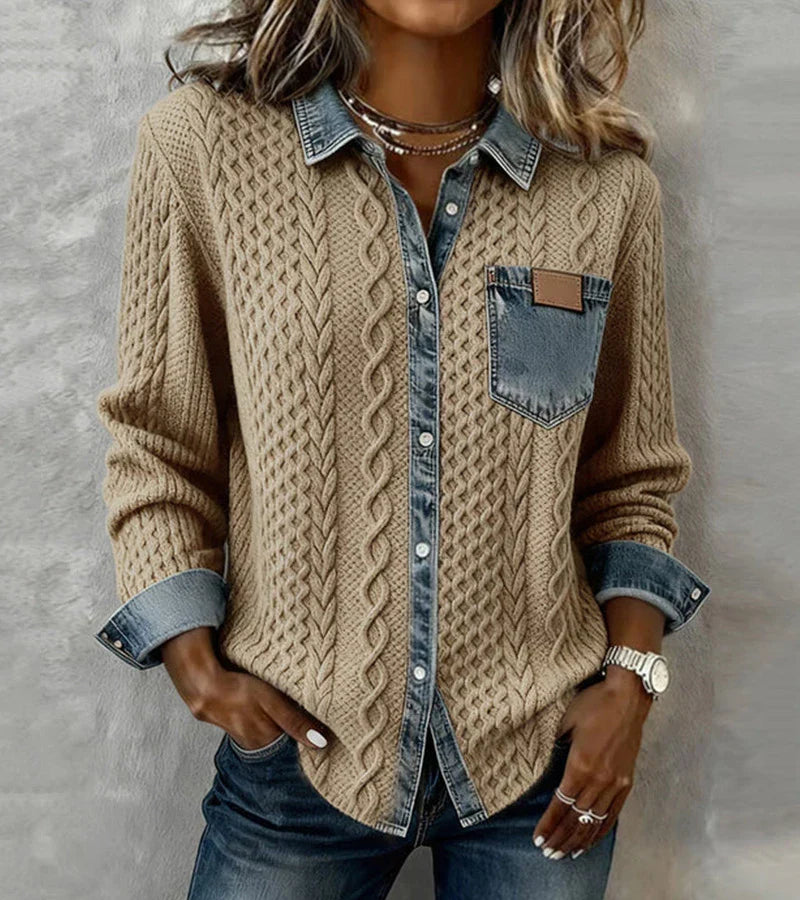 MaisonNox® | Gebreide Top met Warm Comfort en Tijdloze Chic voor Elke Dag