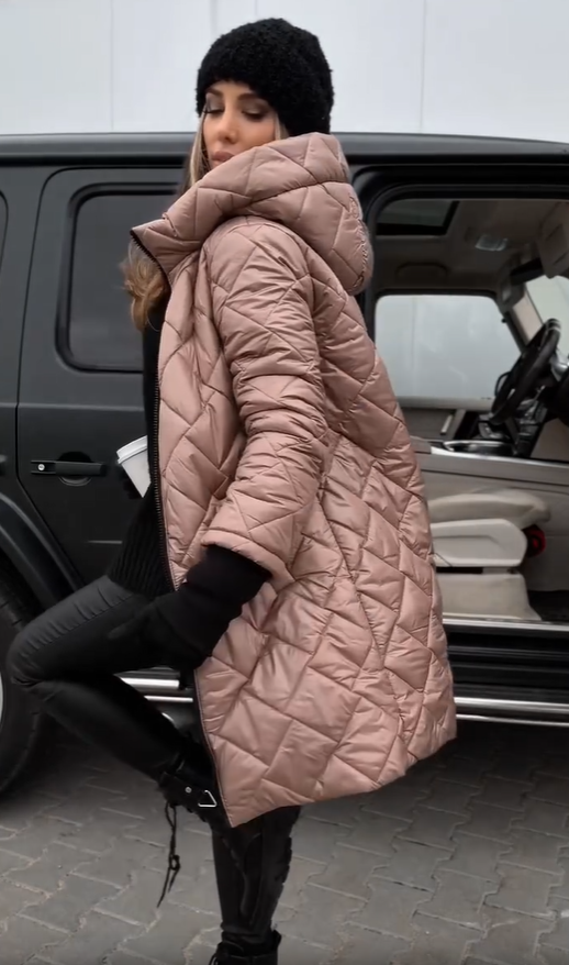 MaisonNox® | Elegante gewatteerde winterjas met capuchon