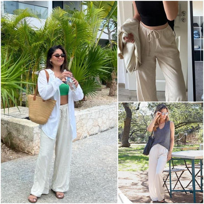 MaisonNox®| Zomerbroek met Wijde Pijpen voor Maximale Comfort en Elegante Dagstijl