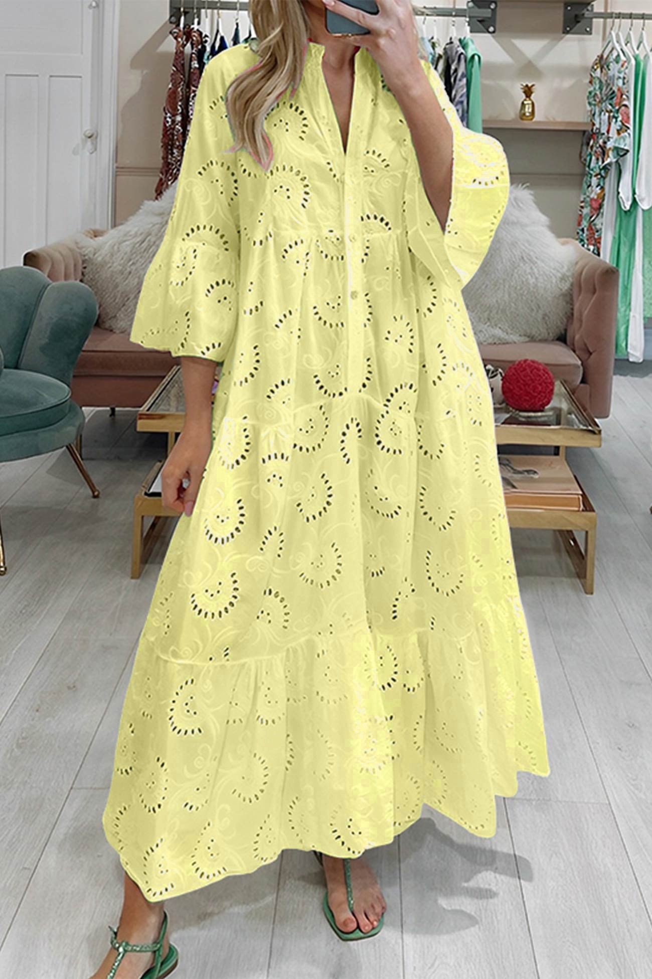 MaisonNox® | Lange jurk met elegante stijl en dagelijks comfort voor de zomer en informele gelegenheden
