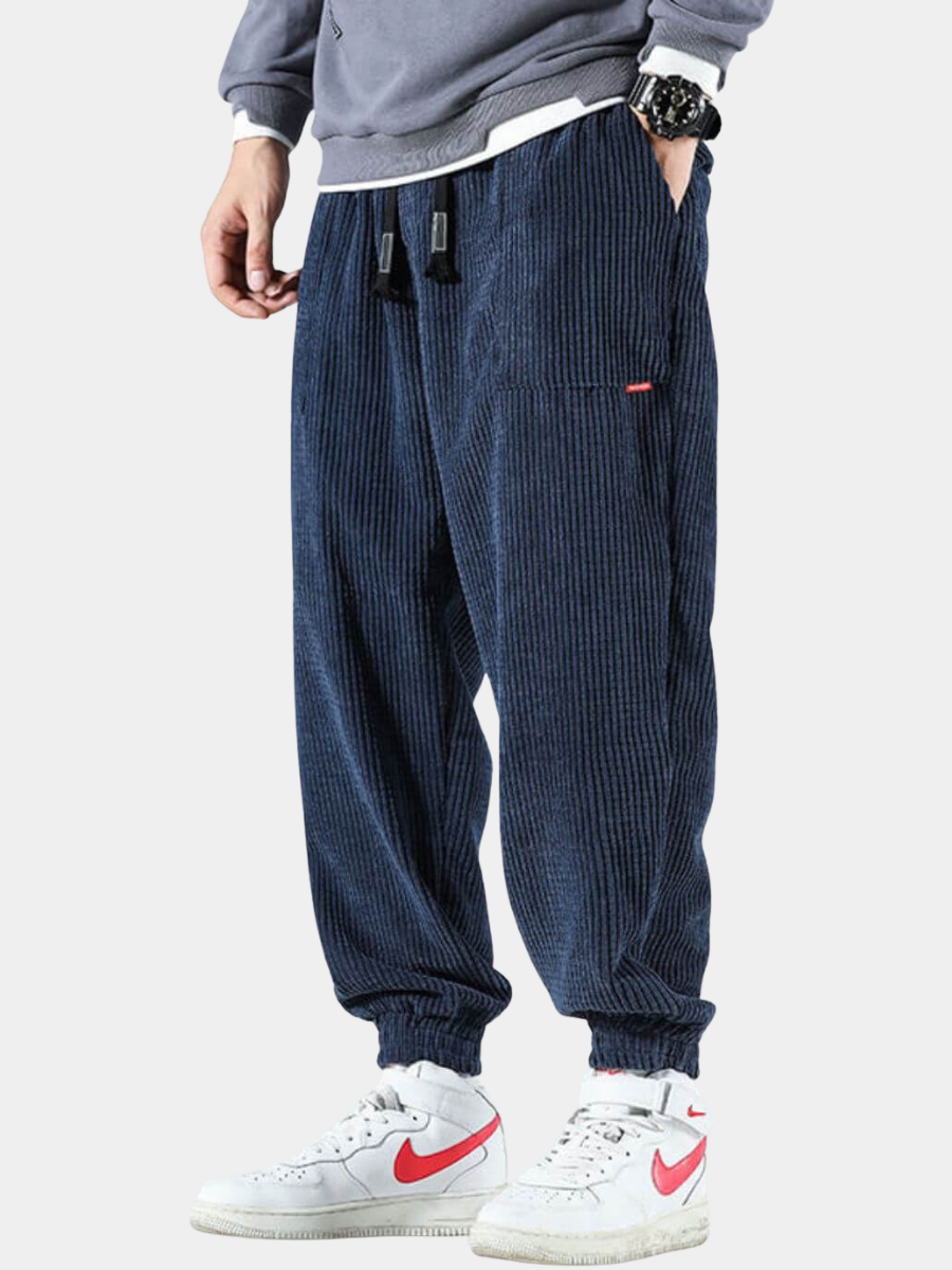 MaisonNox® | Heren Joggingbroek van Ribfluweel
