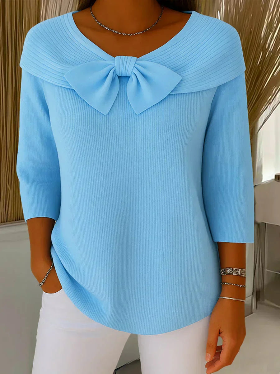 MaisonNox® | Elegante Top met Strik en Perfecte Pasvorm