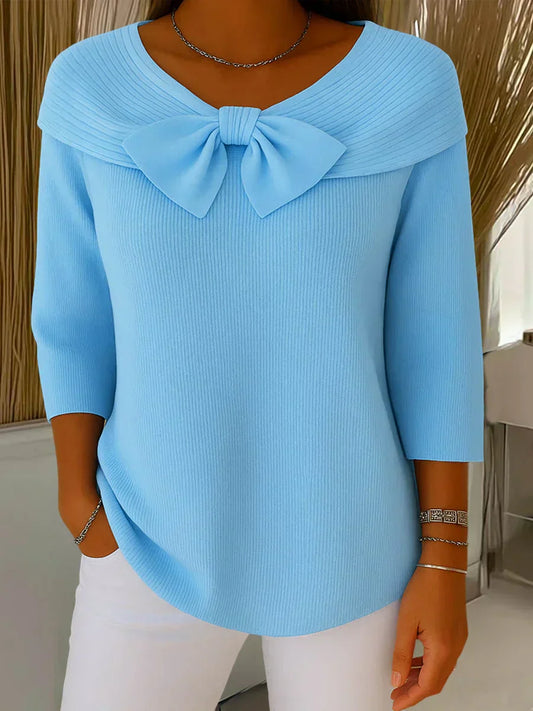 MaisonNox® | Elegante Top met Strik en Perfecte Pasvorm