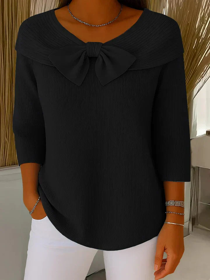 MaisonNox® | Elegante Top met Strik en Perfecte Pasvorm