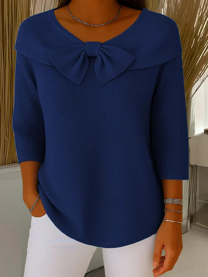 MaisonNox® | Elegante Top met Strik en Perfecte Pasvorm