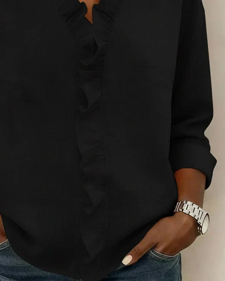 maisonnox® | Blouse met V-hals