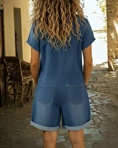 maisonnox® | Capri Denim Jumpsuit