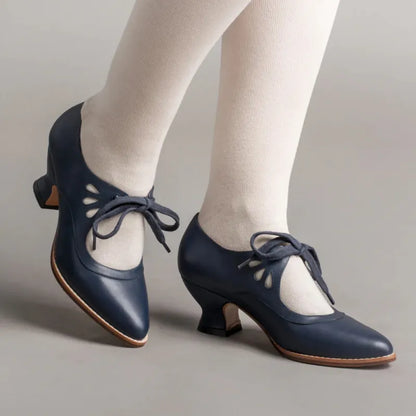 MaisonNox®| Retro Hakken met Elegante Veters