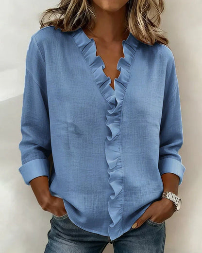 maisonnox® | Blouse met V-hals