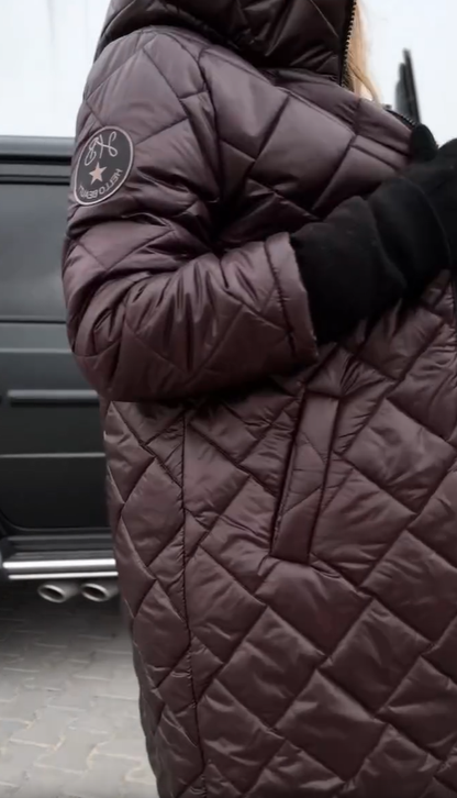 MaisonNox® | Elegante gewatteerde winterjas met capuchon